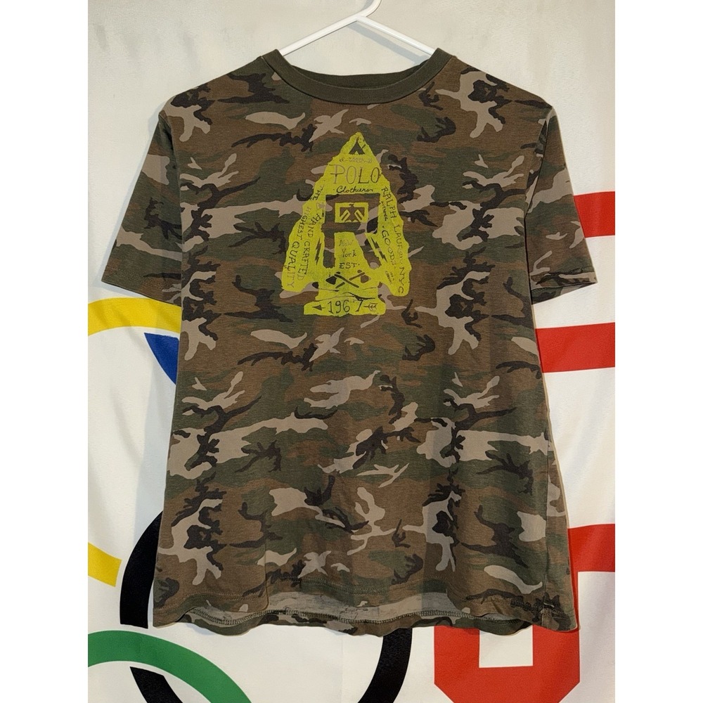 Polo Ralph Lauren Camo T Shirt Youth XL Arrow